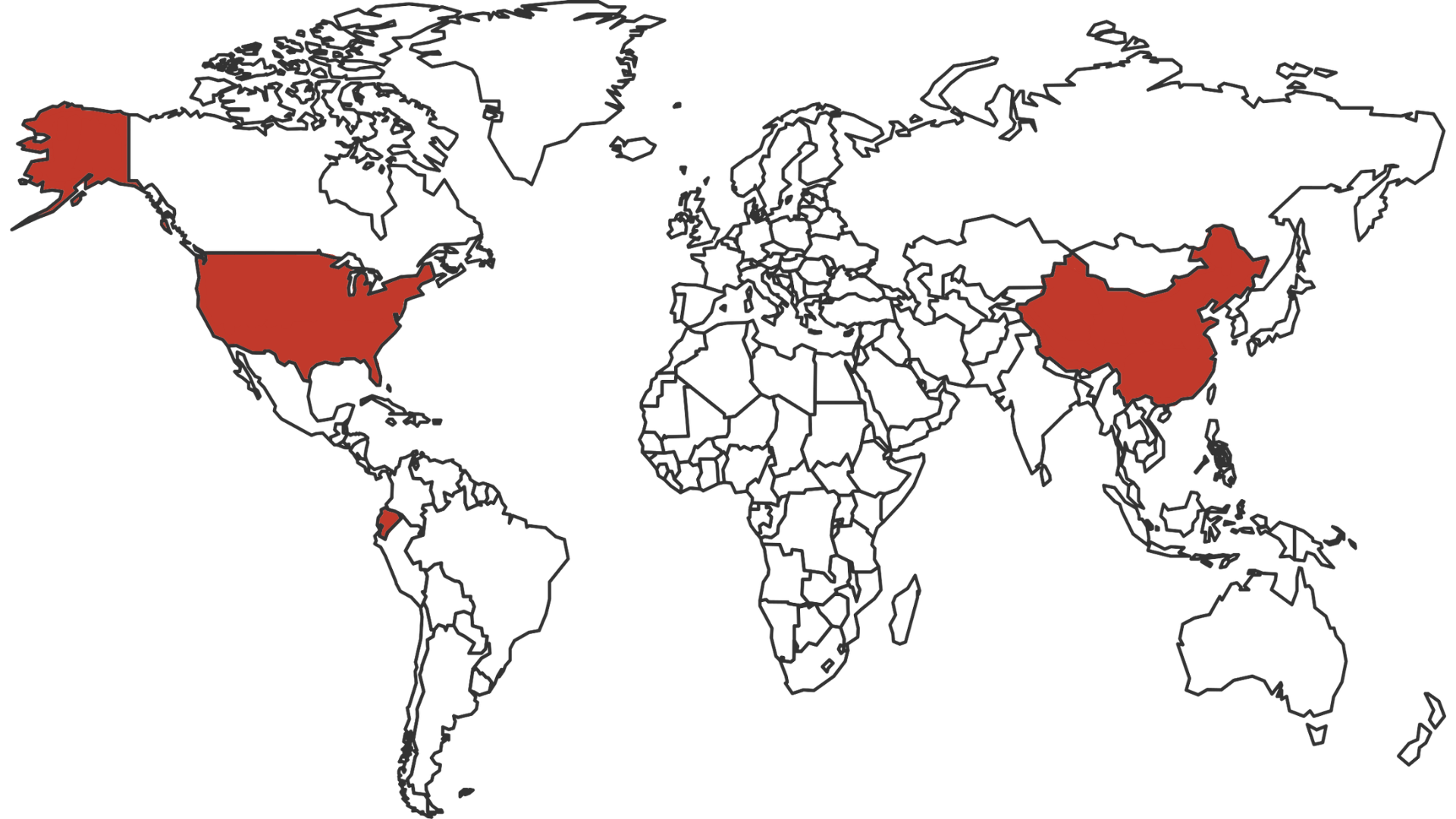Map showing areas of impact for Loaves & Fishes International